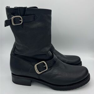 FRYE Black Leather Boots 9.5